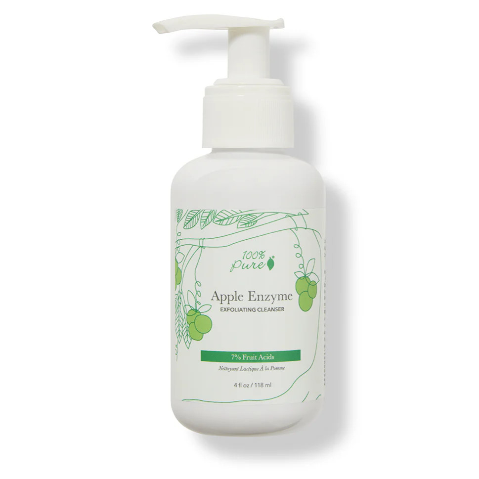 7% Fruit Acids Apple Enzyme Exfoliating Cleanser | 100% PURE