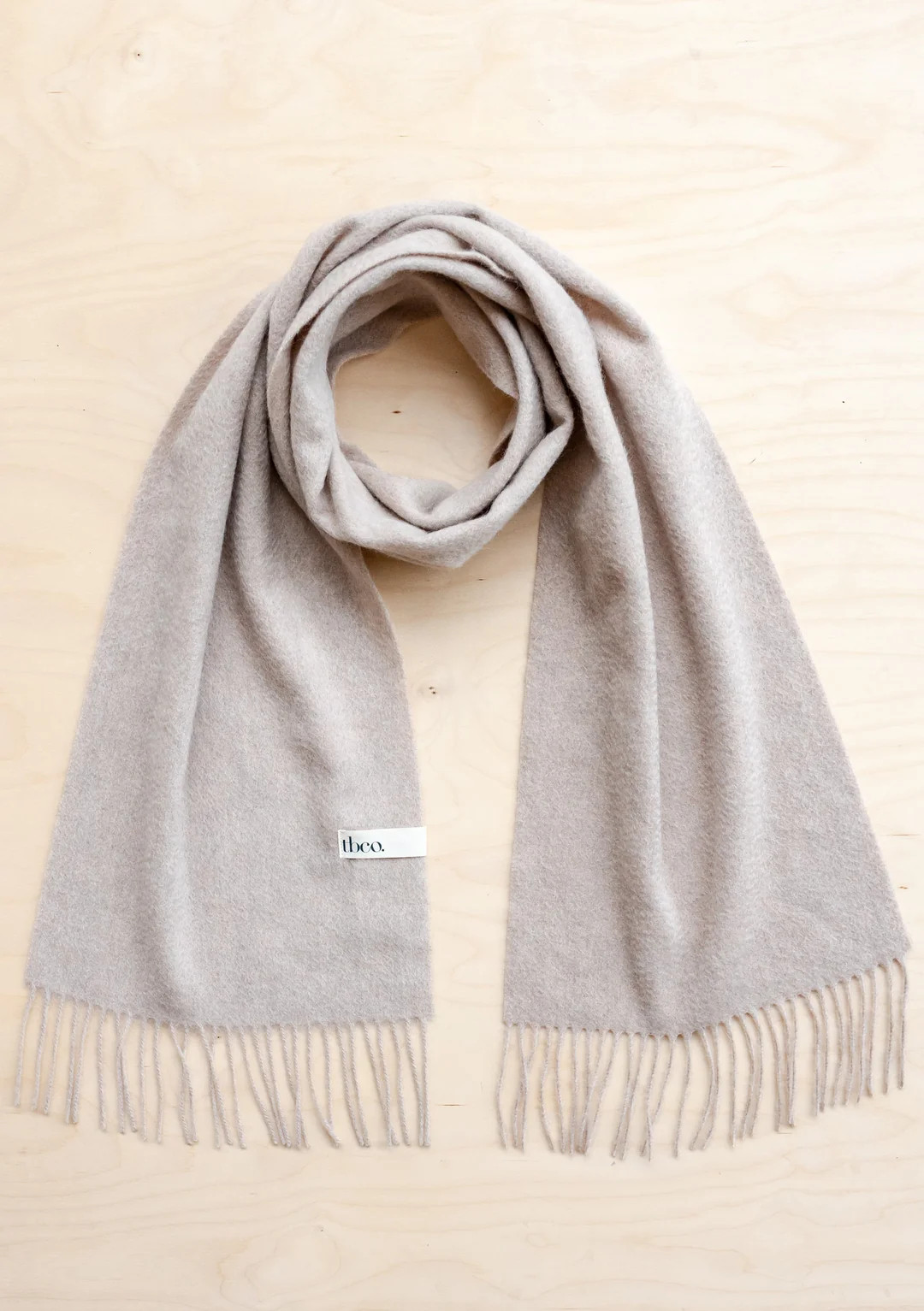 Cashmere Scarf in Oatmeal Melange | The Tartan Blanket Co.