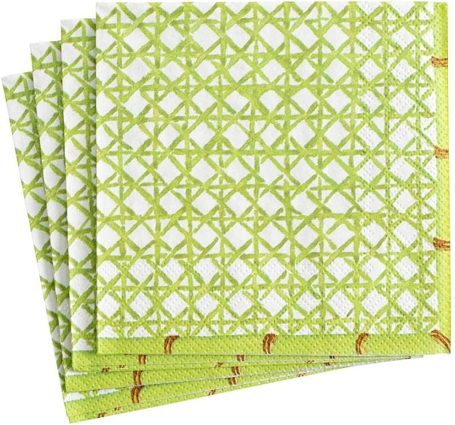 Caspari Trellis Paper Cocktail Napkins - Two Packs of 20 | Amazon (US)