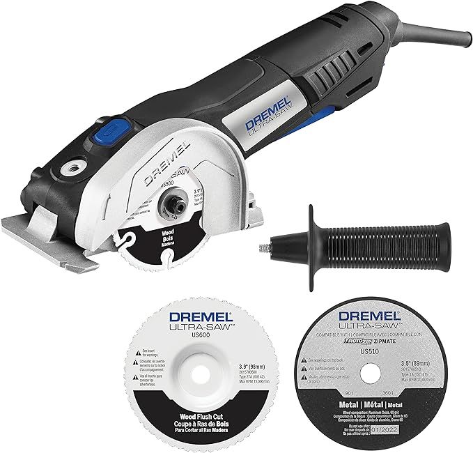 Dremel Ultra Saw US40-04 Corded Compact Saw Tool Kit with 3 Cutting Wheels and Auxiliary Handle | Amazon (US)