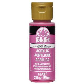 FolkArt® 2 oz Matte Acrylic Paint By Folk Art in 634 Hot Pink | 2 fl oz | Michaels® | Michaels Stores