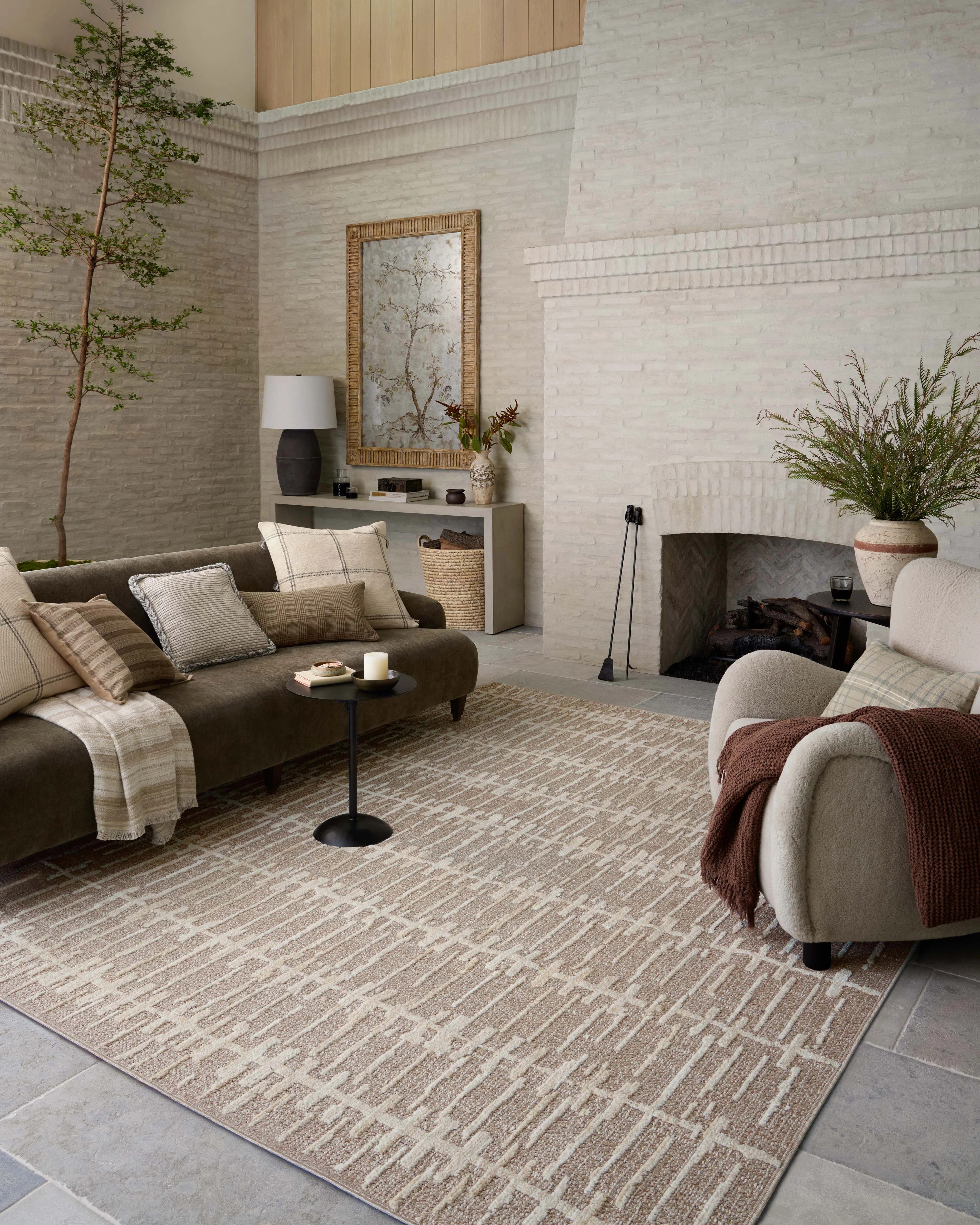 Amber Lewis x Loloi Bexley Taupe / Natural Area Rug | Wayfair North America