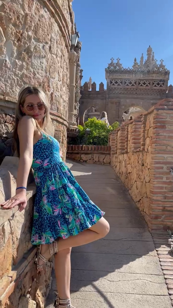 Vibrant fit and flare dress by Lilly Pulitzer to explore Spain. 
Accessories with Ray-Ban shades, and Coach sandals. Whimsical and dreamy outfit.

#LTKStyleTip #LTKTravel