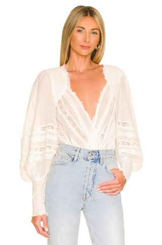 Free People Eloise Bodysuit in White from Revolve.com | Revolve Clothing (Global)