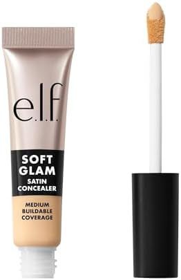 e.l.f. Soft Glam Satin Concealer, Medium Coverage For Blemishes & Under-Eye, Crease-Resistant, Lo... | Amazon (US)