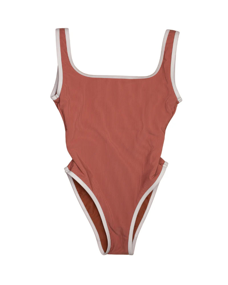 Ocean Isle One Piece- Sangria | LainSnow
