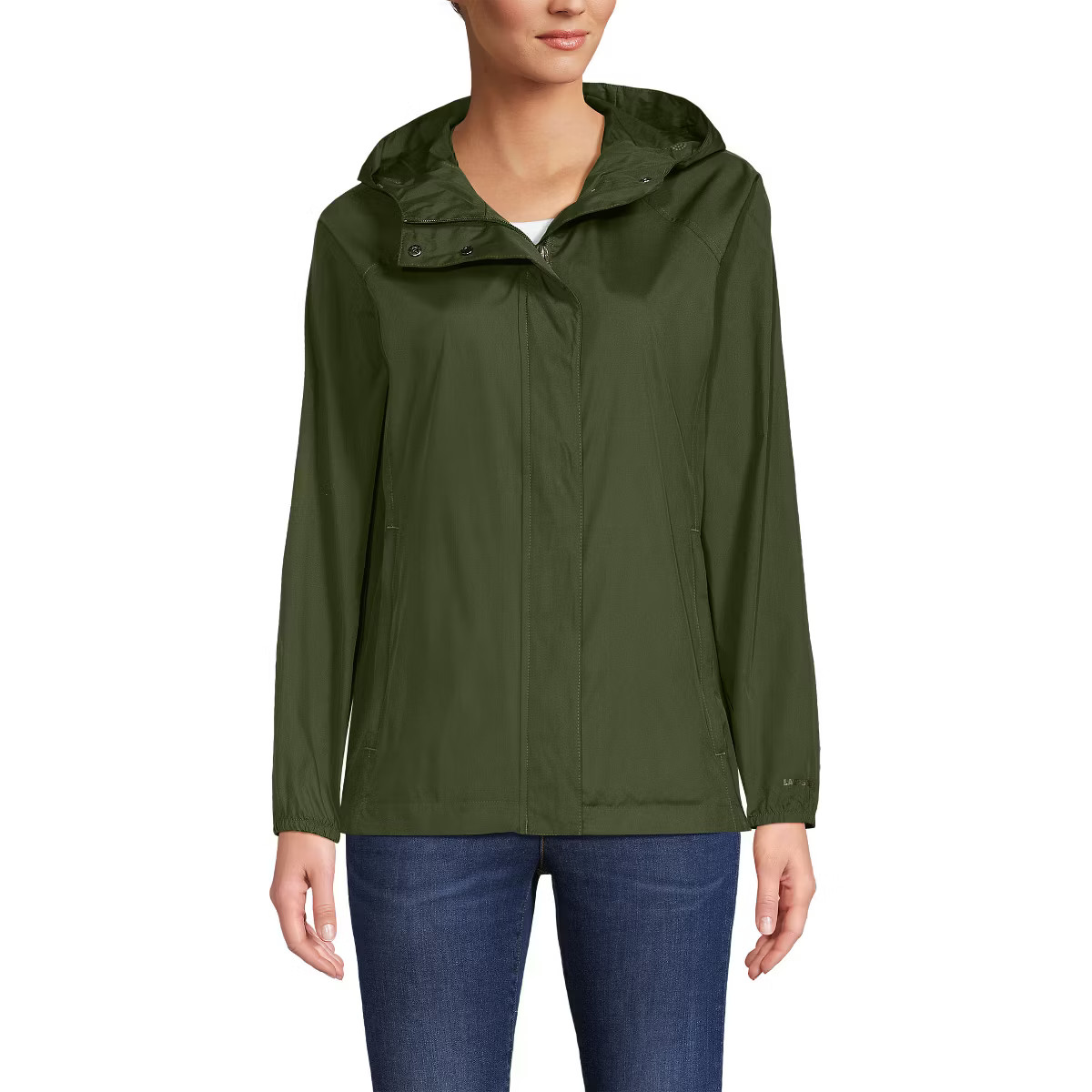 Lands' End Women's Packable Water Resistant UPF 50 Windbreaker Jacket | Target