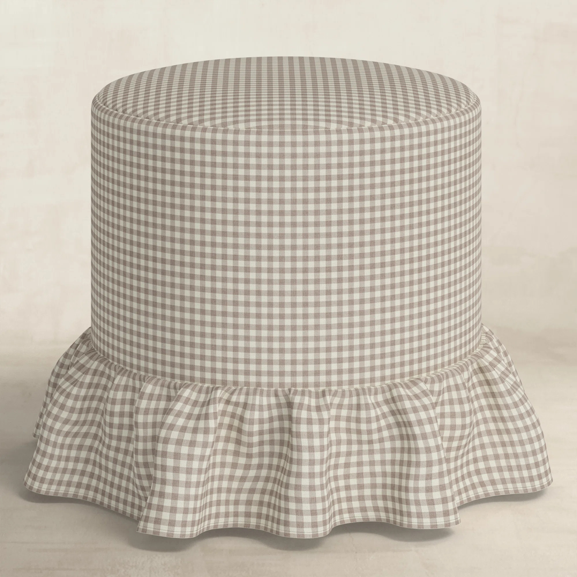 Ruffle Drum Ottoman | Wayfair North America