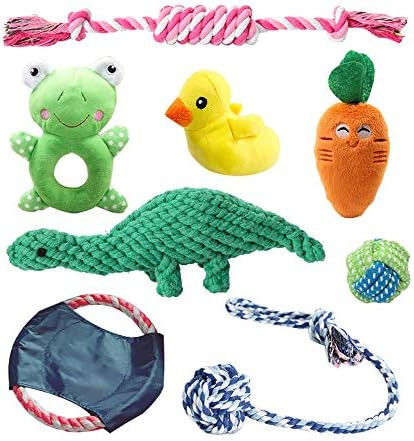 (8PCS) Dog Rope Toys -Dog Chew Toys-Puppy Toys-Puppy Teething Toys for Aggressive Chewers -Dog To... | Amazon (US)