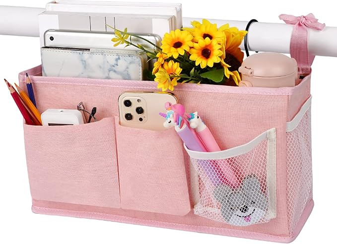 Loghot Bedside Caddy/Bedside Storage Bag Hanging Organizer for Bunk and Hospital Beds,Dorm Rooms ... | Amazon (US)