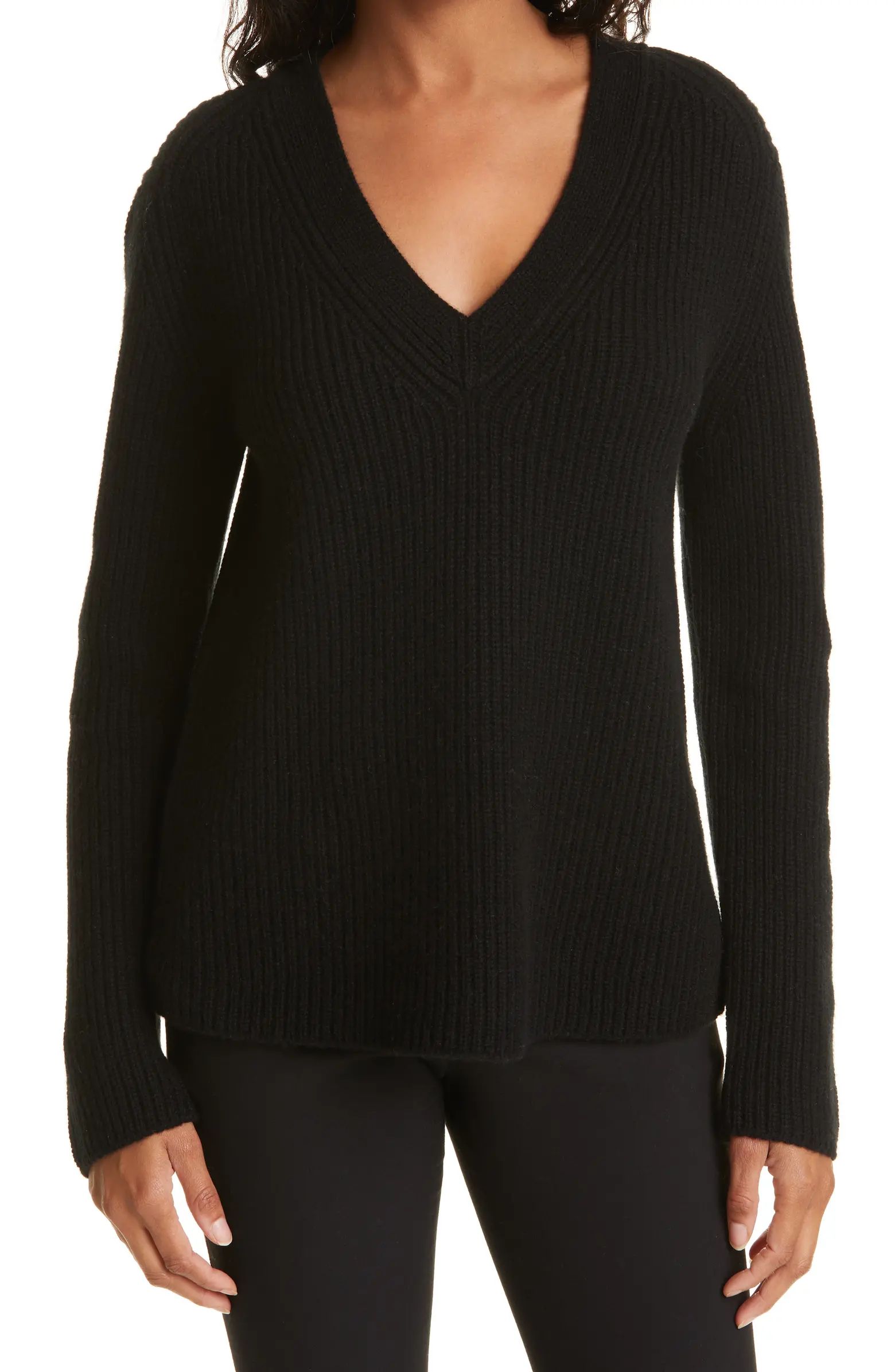 V-Neck Wool & Cashmere Sweater | Nordstrom