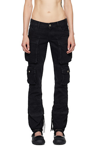Black Essie Long Jeans | SSENSE