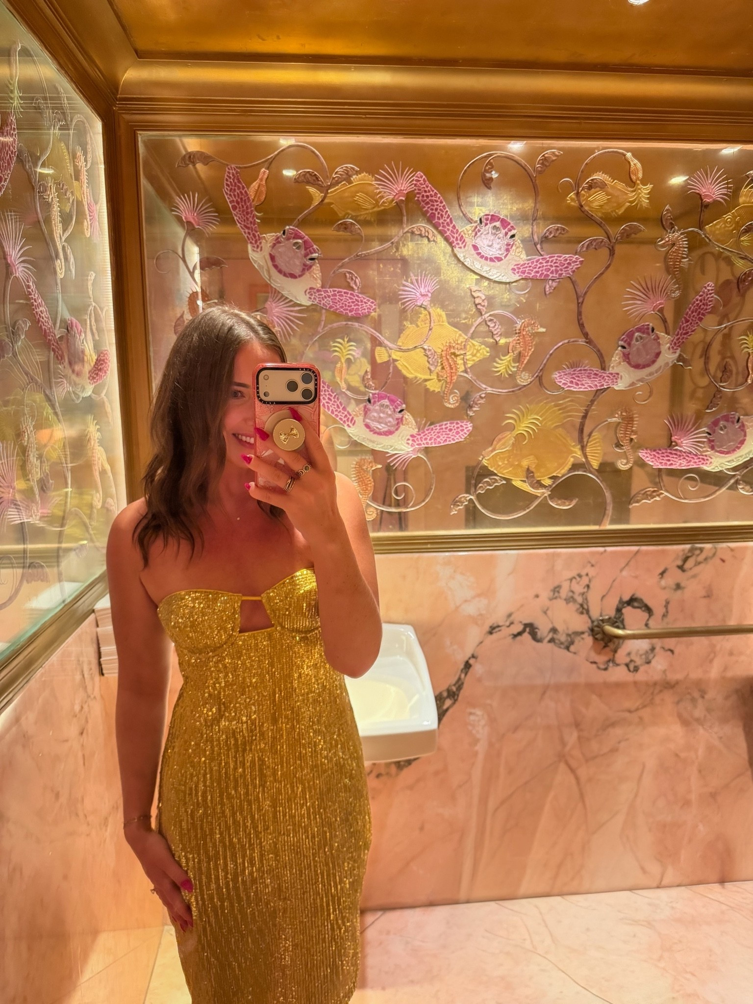 Miami Night 1 - this green sequin midi dress was perfect for dinner! + it’s on sale right now!! 

Wearing a medium!

#LTKootd #LTKTravel #LTKSaleAlert