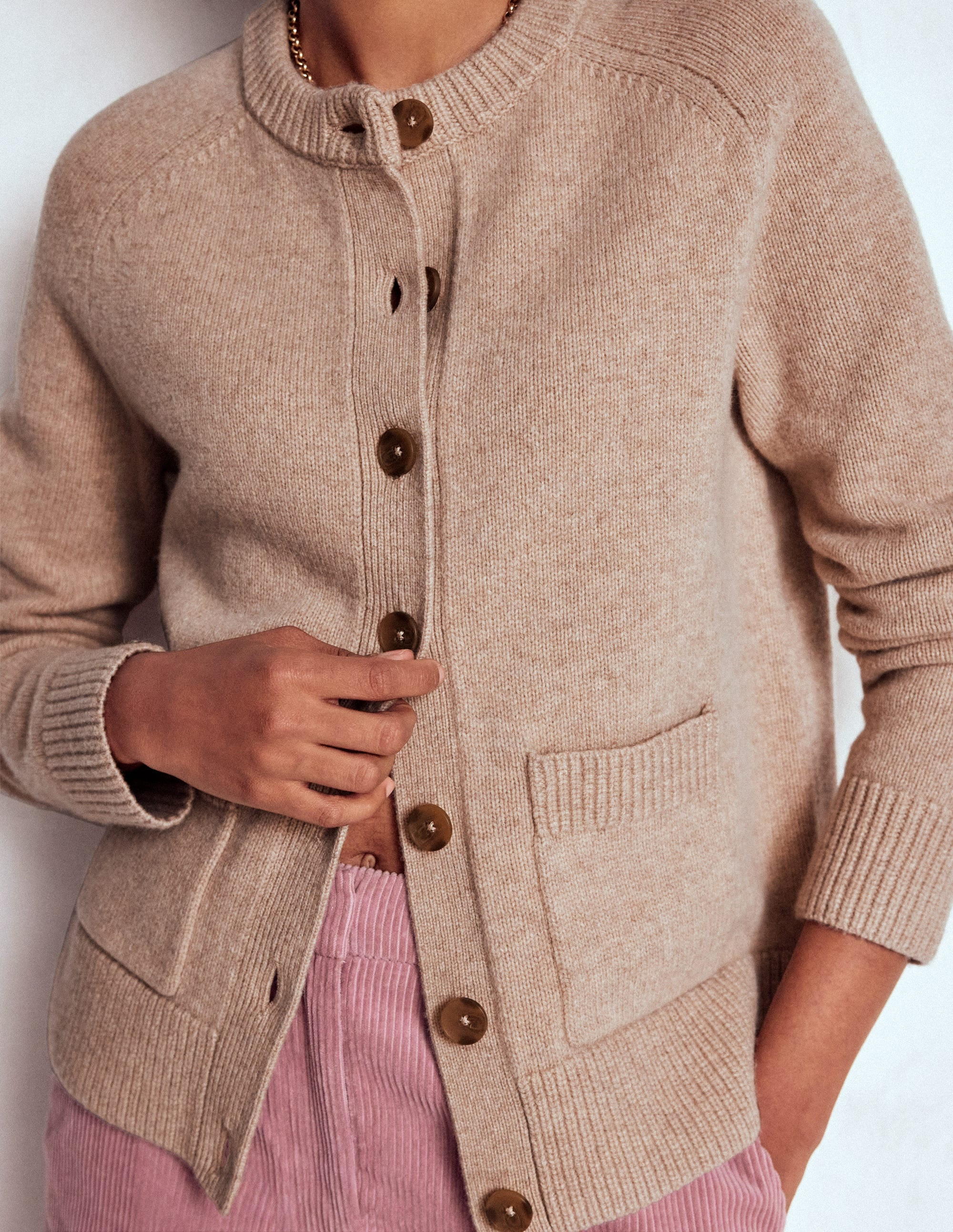 Marion Merino Cardigan-Linen | Boden (US)