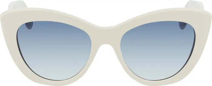 Salvatore Ferragamo Gancini 53mm Cat Eye Sunglasses | Nordstrom | Nordstrom