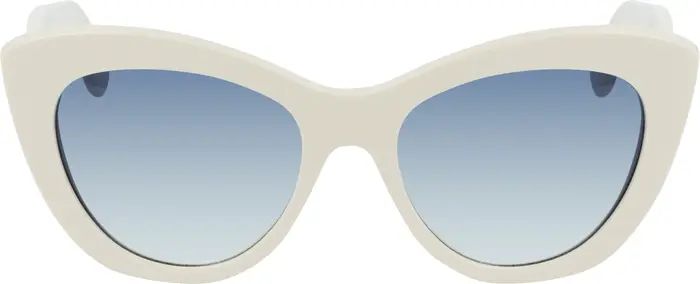 Salvatore Ferragamo Gancini 53mm Cat Eye Sunglasses | Nordstrom | Nordstrom