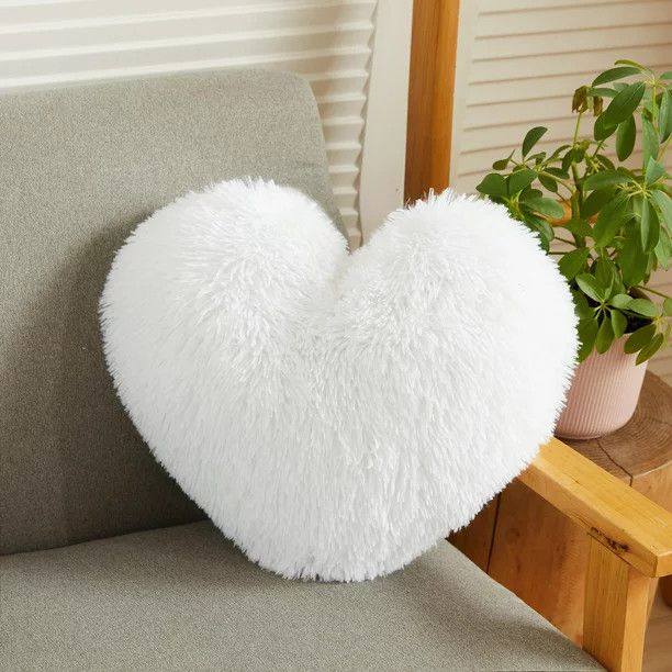 LIFEREVO Fluffy Heart Throw Pillow,Valentines Day Gifts Walmart Finds Walmart Deals Walmart Sales | Walmart (US)