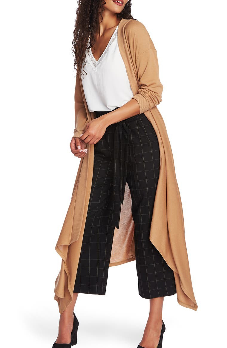 Drape Front Maxi Cardigan | Nordstrom