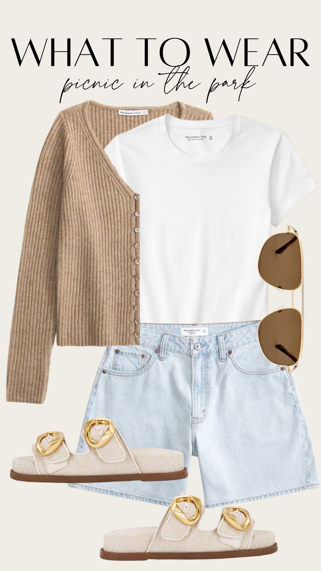 Casual picnic in the park outfit idea! This is an easy go to way to style denim shorts for spring 

#LTKStyleTip