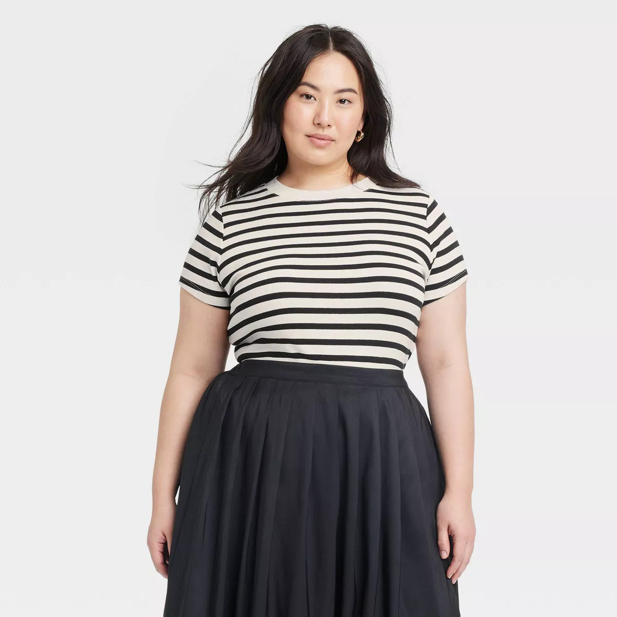 Women's Short Sleeve Ribbed T-Shirt - A New Day™ | Target