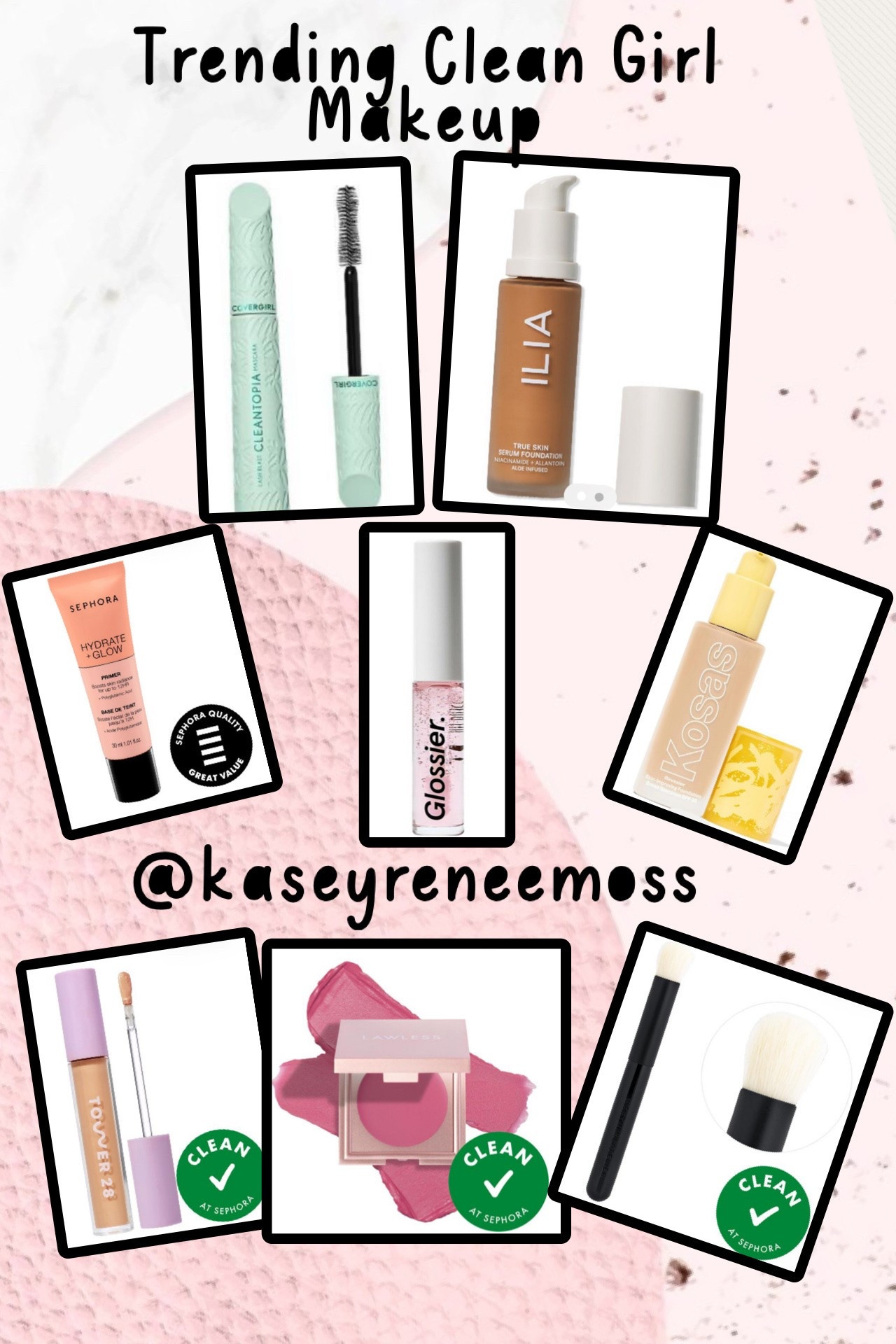 Because what you put on your skin matters 🤍 clean beauty picks you’ll actually feel good about.”✨