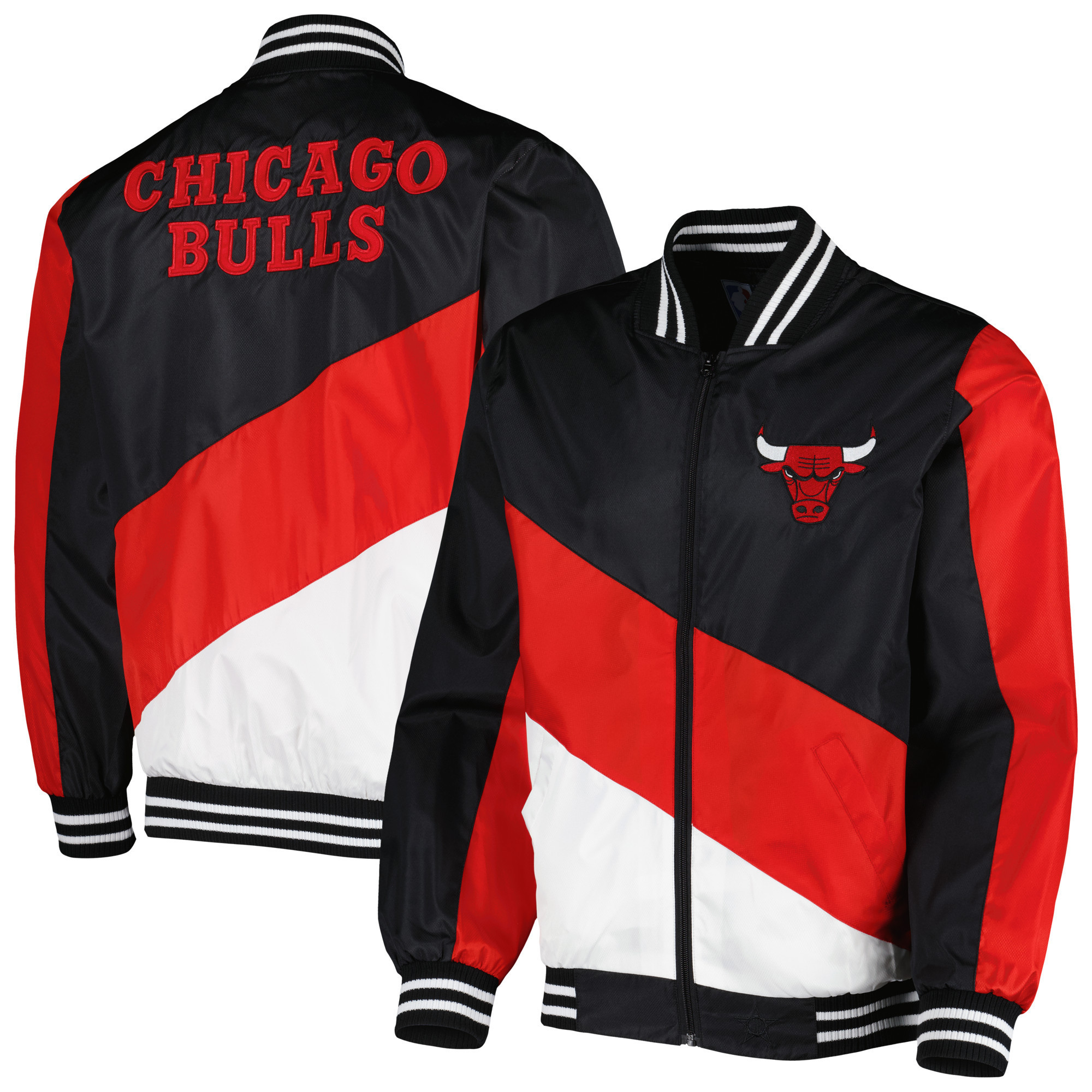 Men's JH Design Black Chicago Bulls Full-Zip Jacket | NBA Shop