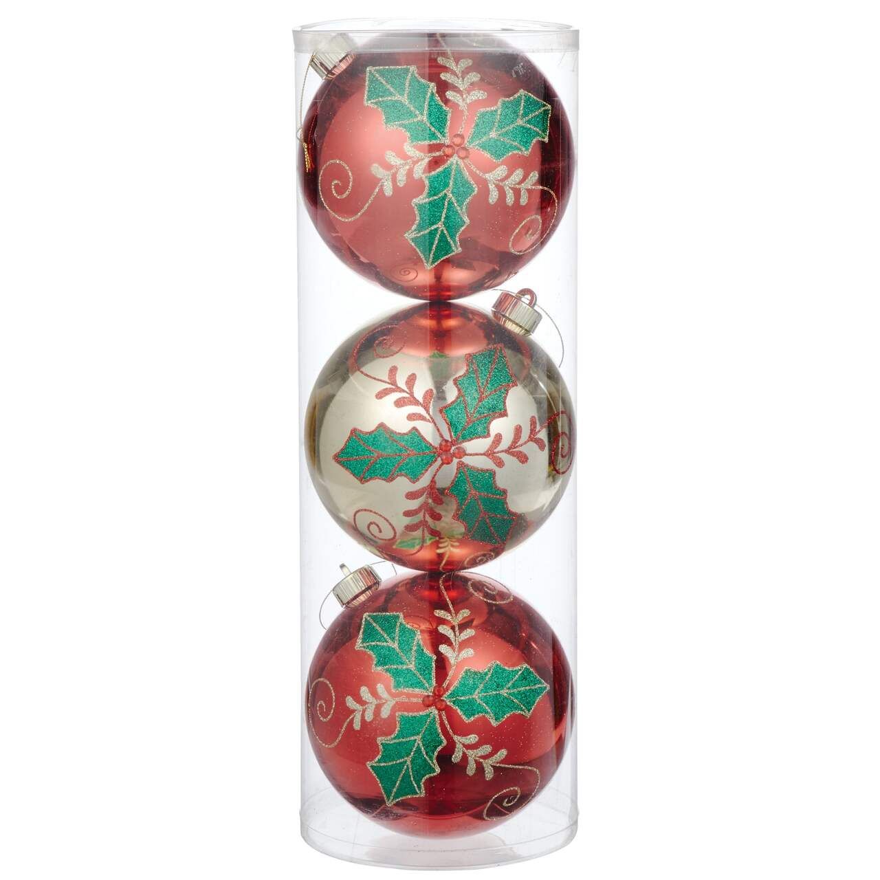 CANVAS Silver Collection Shatterproof Decoration Ball Christmas Ornament Set, 150-mm, 3-pc#151-76... | Canadian Tire