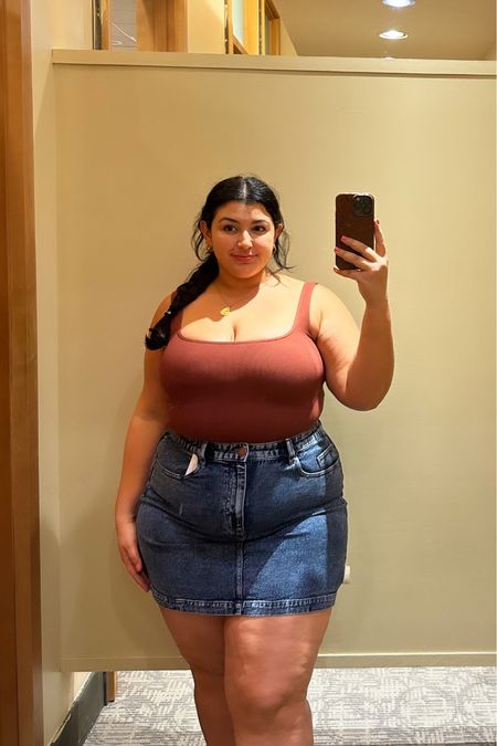 My spring finds at Lane Bryant 😍
As a plus size girly, its a struggle finding a great denim skirt and this one is such a great find!! 

Wearing size XXL🍒

#LTKmidsize #LTKplussize #LTKfindsunder100