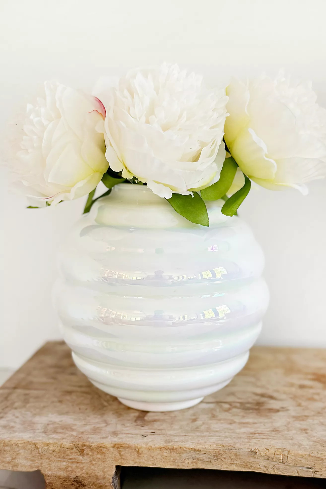 Old Flame Candle Co. Vintage MCM Iridescent Beehive Vase | Anthropologie (US)