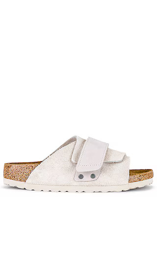 Kyoto Sandal in Antique White Suede | Revolve Clothing (Global)