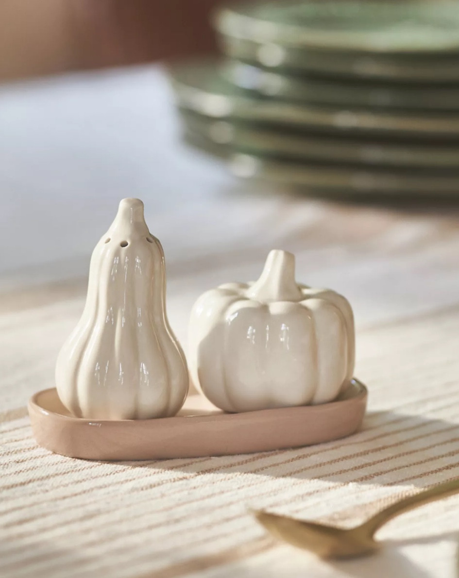 Anthropologie pumpkin salt and pepper shaker. Fall home decor, pumpkin fall home decor.

#LTKHome #LTKSeasonal #LTKFindsUnder50