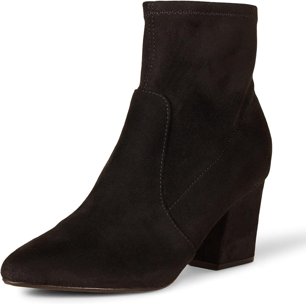 Amazon Essentials womens Fitted Stretch Ankle Heel Boots | Amazon (US)