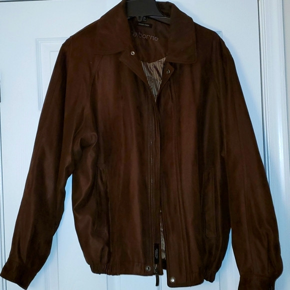 Men's brown Sueded Finshed Claiborne Jacket | Poshmark