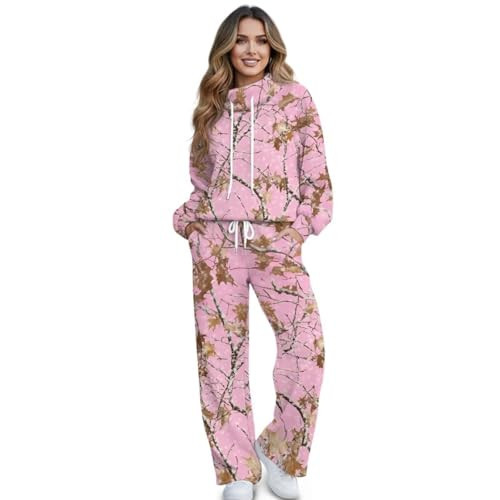 Ocwfudsx Branch Womens Sweatsuits 2 Piece Lounge Set Fall Outfits Sweat Sets Tracksuit Sweatshirts Fashion Clothes for Vacation 2026 | Amazon (US)