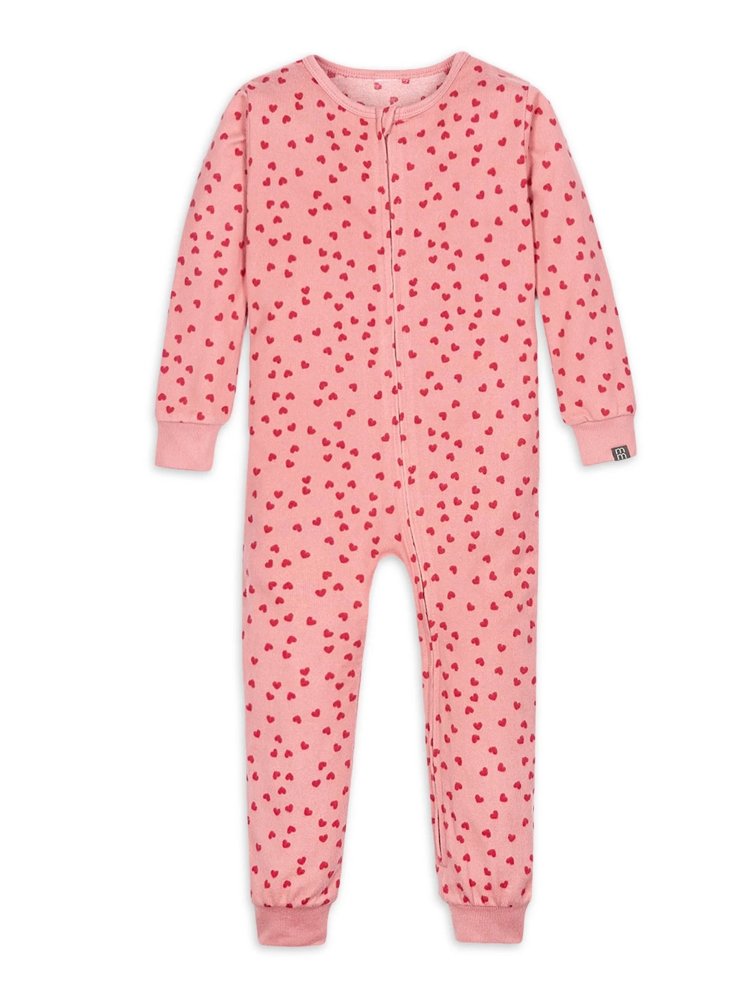 Modern Moments by Gerber Baby and Toddler Unisex Valentine's Day One-Piece Pajama, Sizes 12M-5T | Walmart (US)