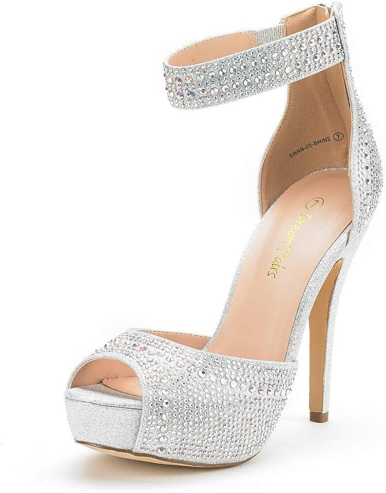 DREAM PAIRS Women's Swan-05 High Heel Platform Dress Pump Shoes | Amazon (US)