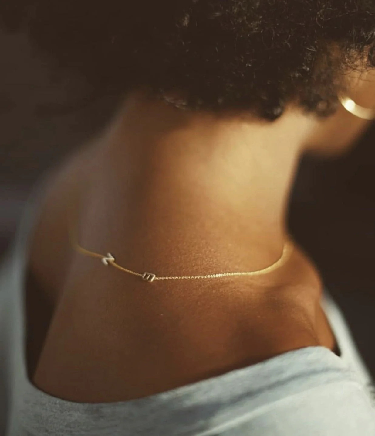 Custom Gold Necklace - 2 Letters | Maya Brenner