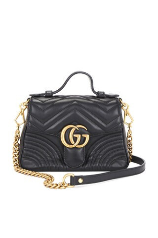 Gucci GG Marmont Handbag in Black | FWRD 