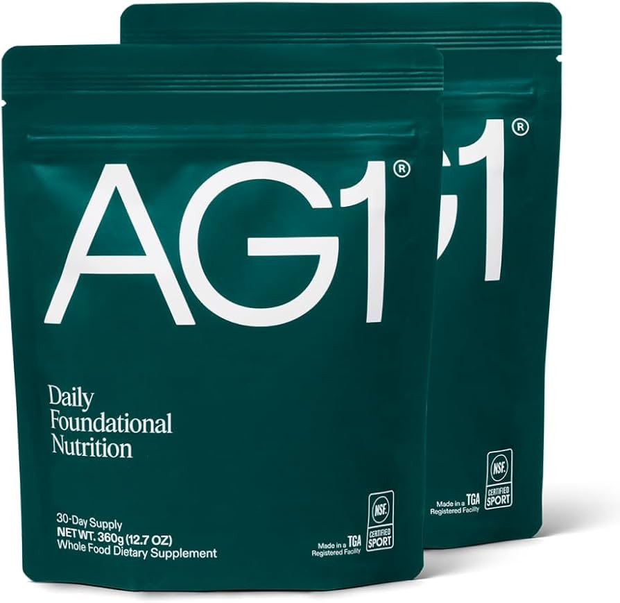 AG1 Greens Powder Supplement | Improve Gut Health | Multivitamin, Probiotic, Gluten Free, Vegan a... | Amazon (US)