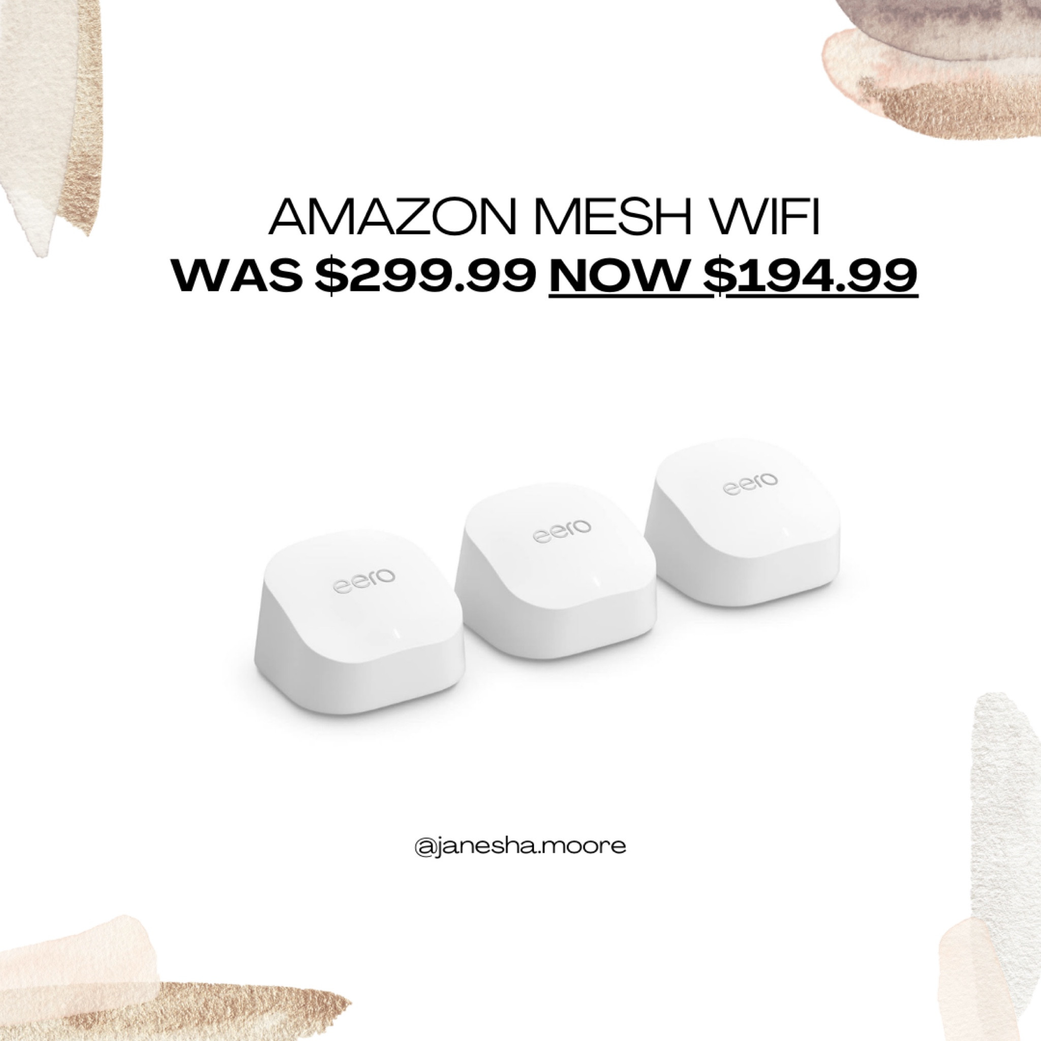 Amazon Mesh Wifi | WAS $299.99 NOW $194.99

#LTKhome #LTKsalealert