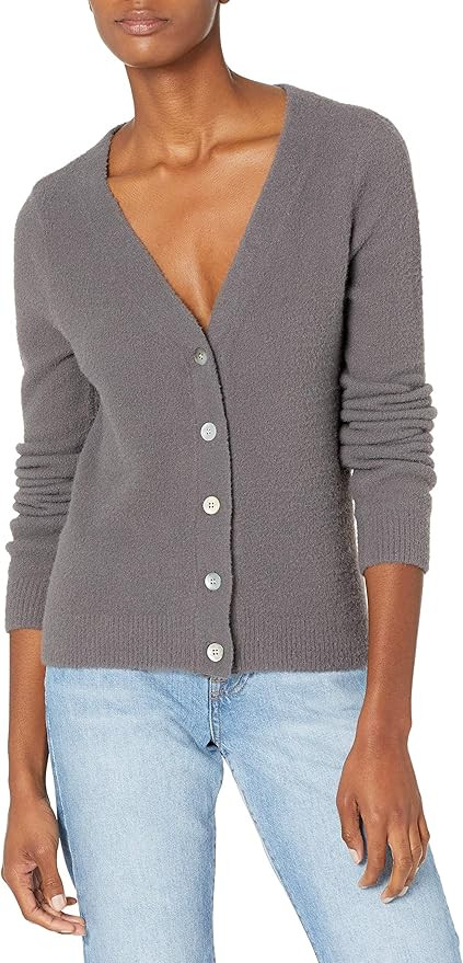 The Drop Women's Francine V-Neck Button Front Cozy Cardigan | Amazon (US)