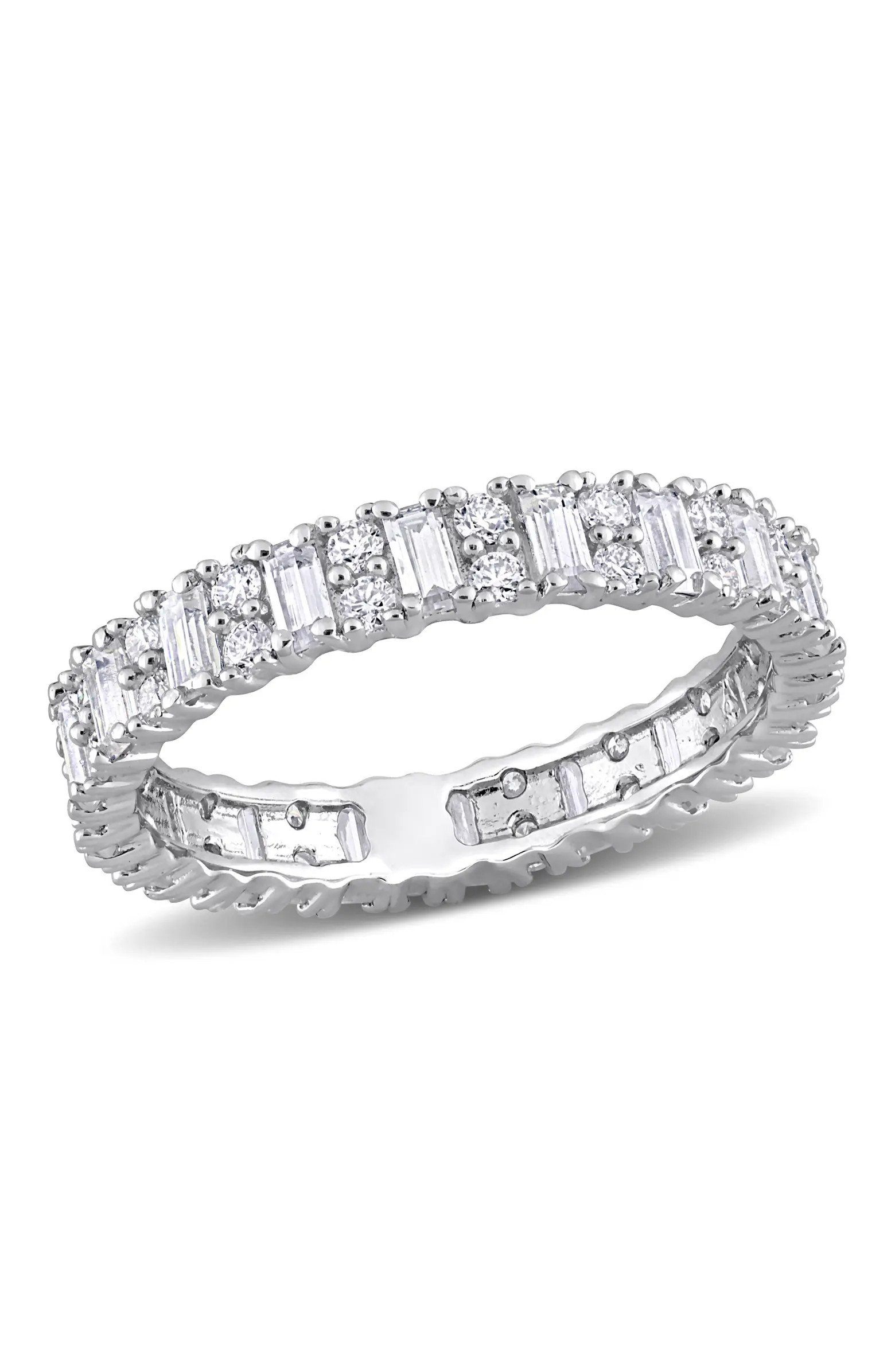 Moissanite Baguette Eternity Ring | Nordstrom