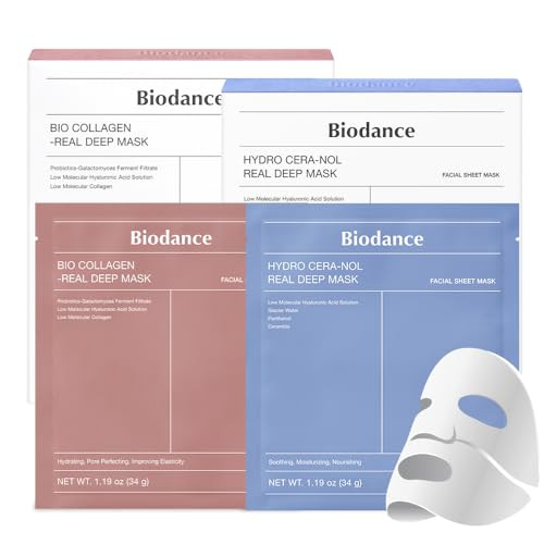 BIODANCE Real Deep Mask Duo: Bio-Collagen Real Deep Mask & Hydro Cera-nol Real Deep Mask | Amazon (US)