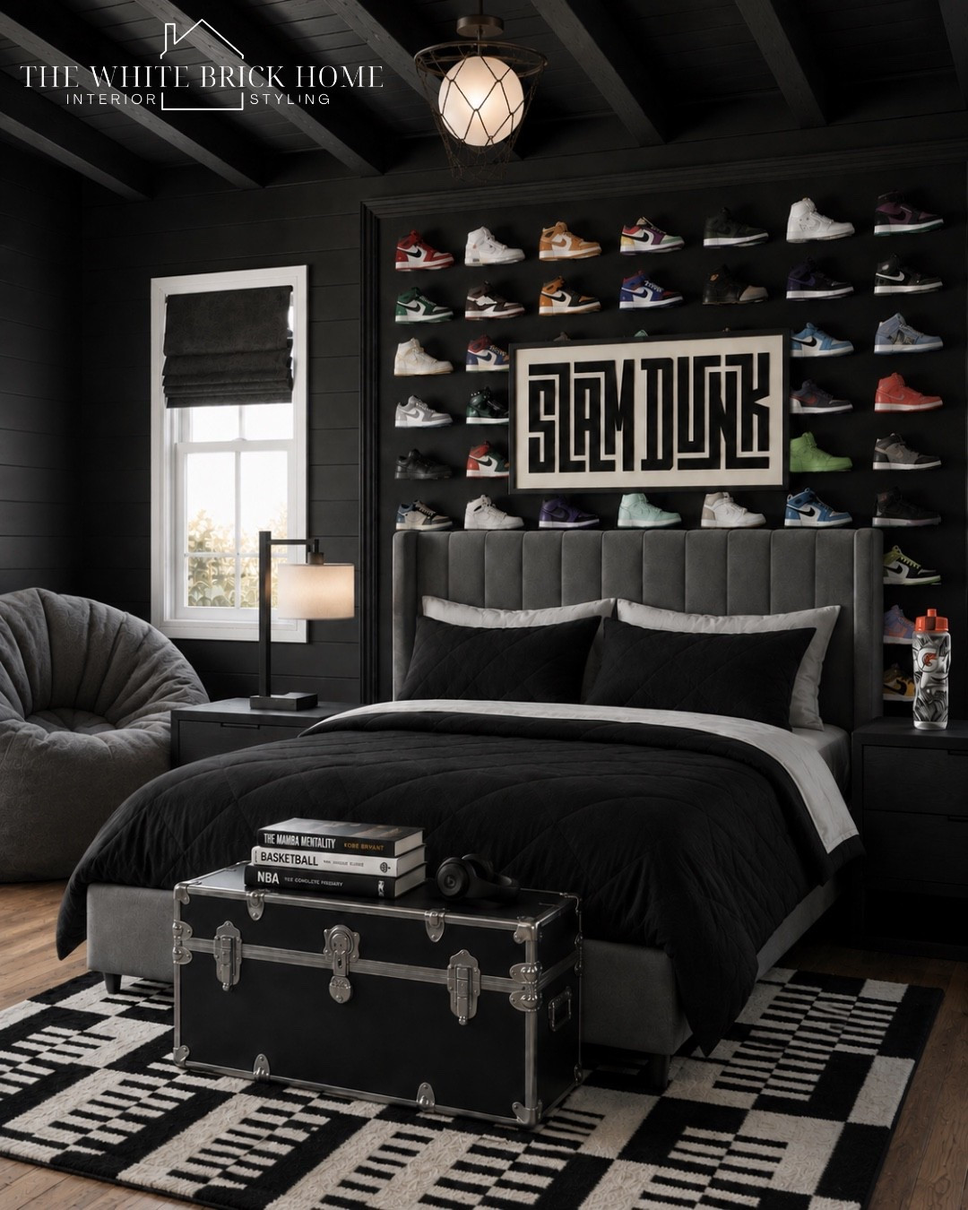 A bold sneaker inspired bedroom that blends street style with elevated, modern design for the ultimate basketball hang out. 

Boys room, boys bedroom, kids room, kids bedroom, basketball, basketball bedroom, kids room wallpaper, boys room wallpaper, boys room bedding, boys room rug, boys room decor ideas, boys room theme, boys room decor ideas, boys room design, sneaker, nike sneaker, boys room decor, basketball themed bedroom, sneaker themed bedroom, boys room decor ideas, teen boy, teen boy bedroom, teen bedroom, boys room design. Boys room bedding, sports themed bedroom, sports room, sports bedroom, basketball themed room, wayfair teen boy bedroom, wayfair boys room, wayfair bedroom furniture, pottery barn teen, wayfair rug, Etsy

#LTKHome #LTKKids #LTKSaleAlert