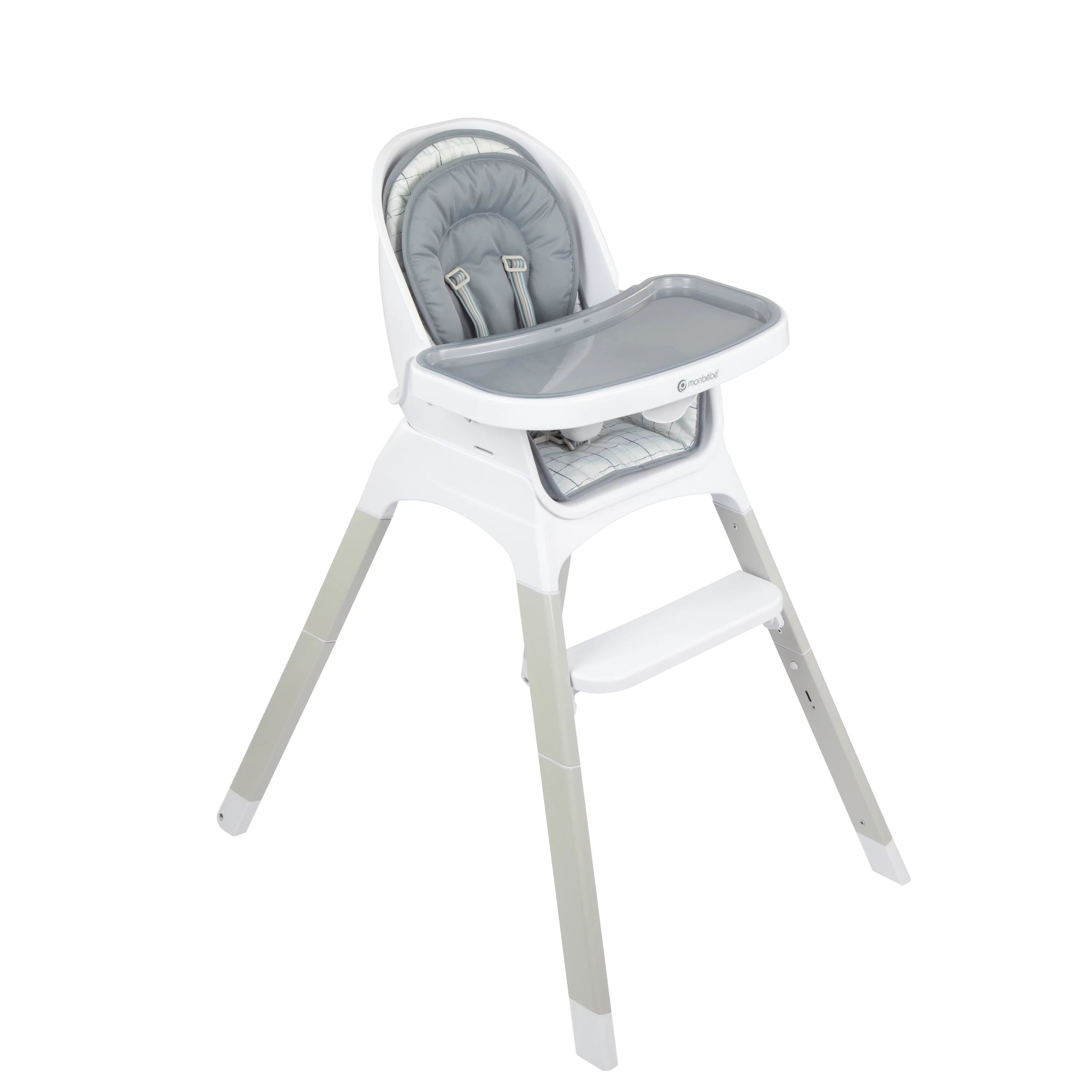 Monbebe Fusion Reclining Infant Highchair with 8 Modes of Use, Plaid | Walmart (US)