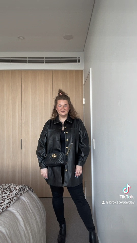 Elevated leather shirt look for the afl 

#LTKcurves #LTKSeasonal #LTKaustralia