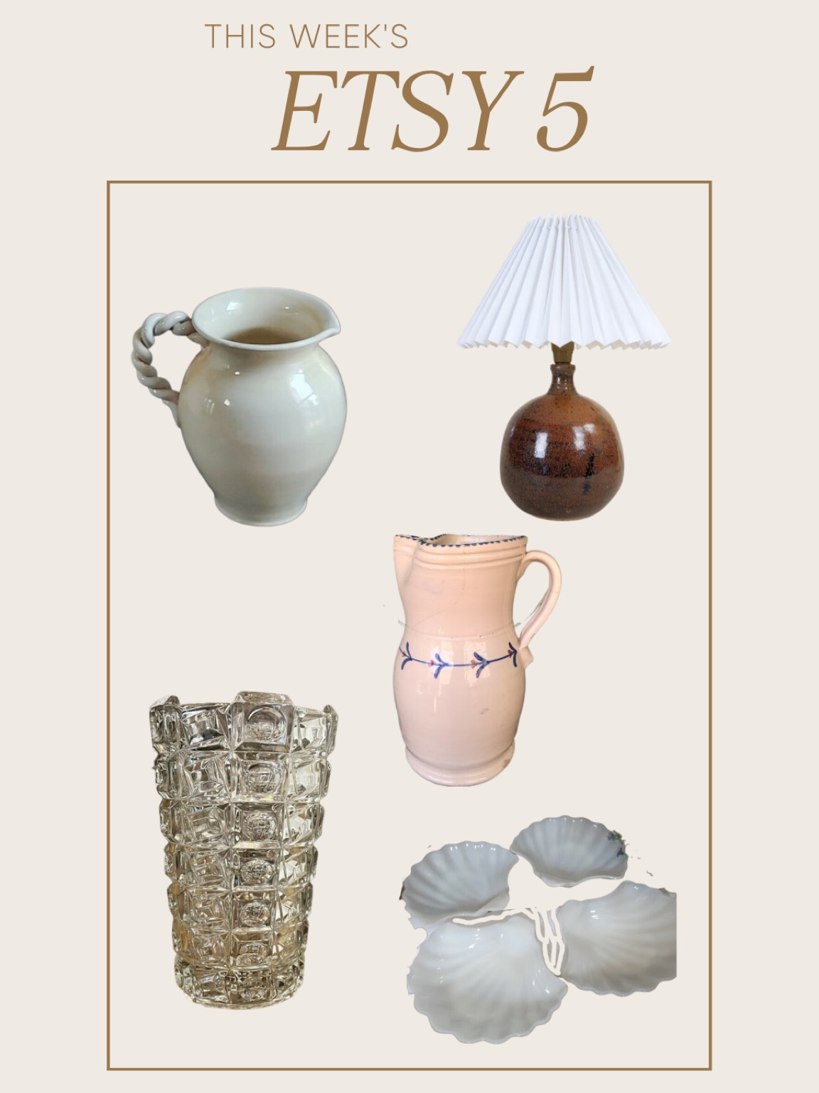 we are back with my 5 favorite vintage pieces of the week 

#LTKhome