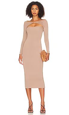 SER.O.YA Irene Dress in Dark Beige from Revolve.com | Revolve Clothing (Global)