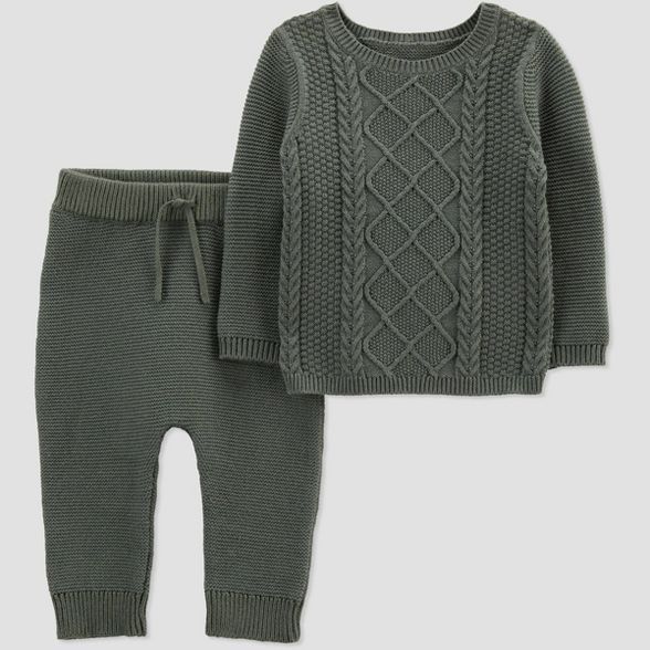 Baby Boys' 2pc Sweater Set Top and Bottom Set - Just One You® made by carter's Green | Target