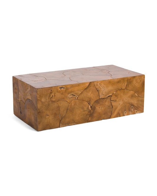 47in Teak Wood Coffee Table | TJ Maxx